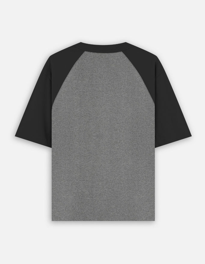 T-shirt Black Charcoal Melange