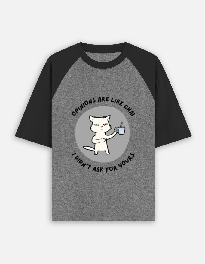 T-shirt Black Charcoal Melange